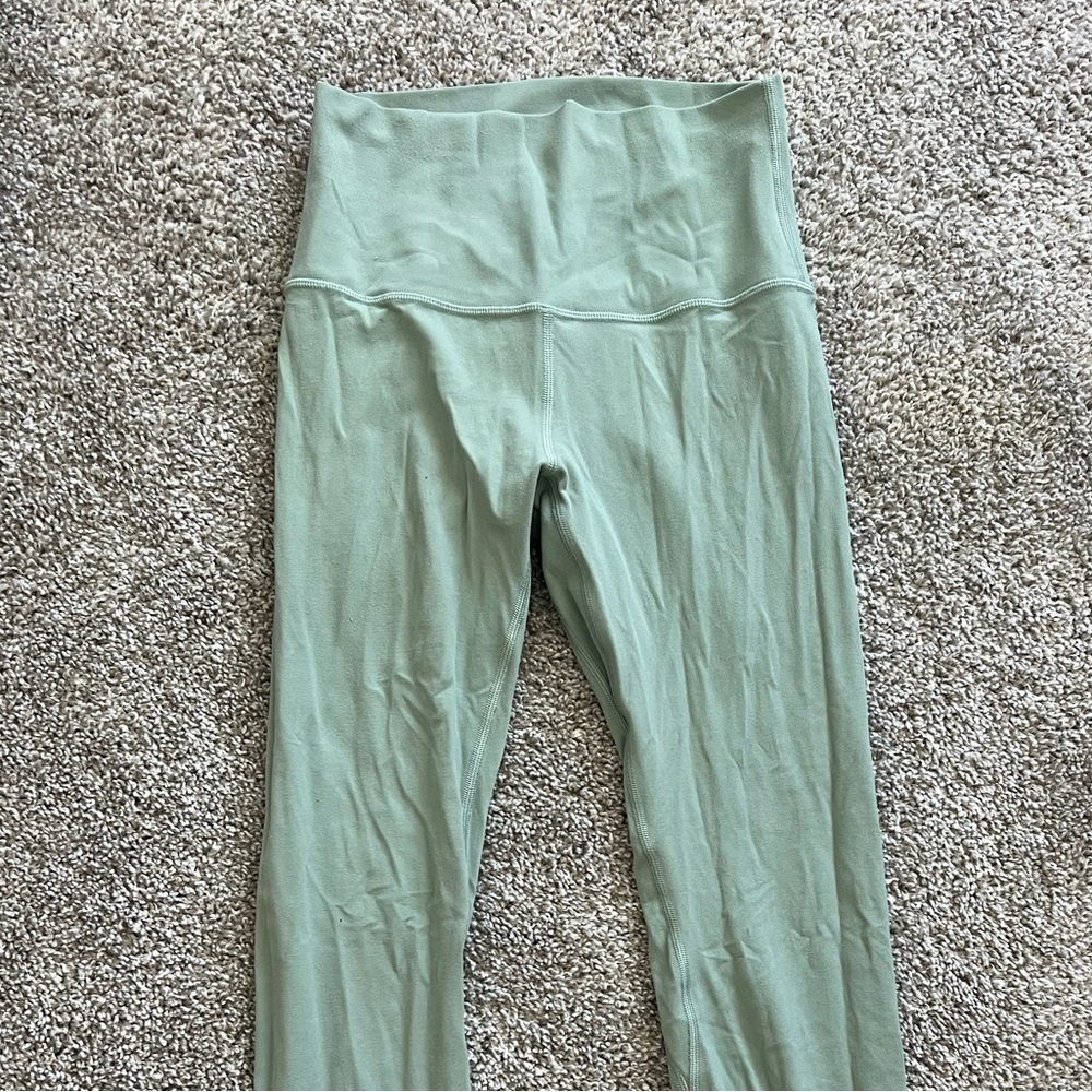 Lululemon High Rise Align Pant 25” in Seafoam green